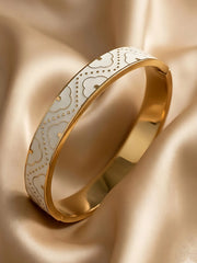 Ivory Mosaic Enamel Bracelet